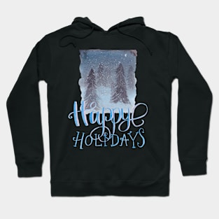 Happy holidays landscape Hoodie